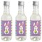 Big Dot of Happiness Hippity Hoppity - Mini Wine and Champagne Bottle Label Stickers - Easter Bunny Party Favor Gift for Women and Men - Set of 16
